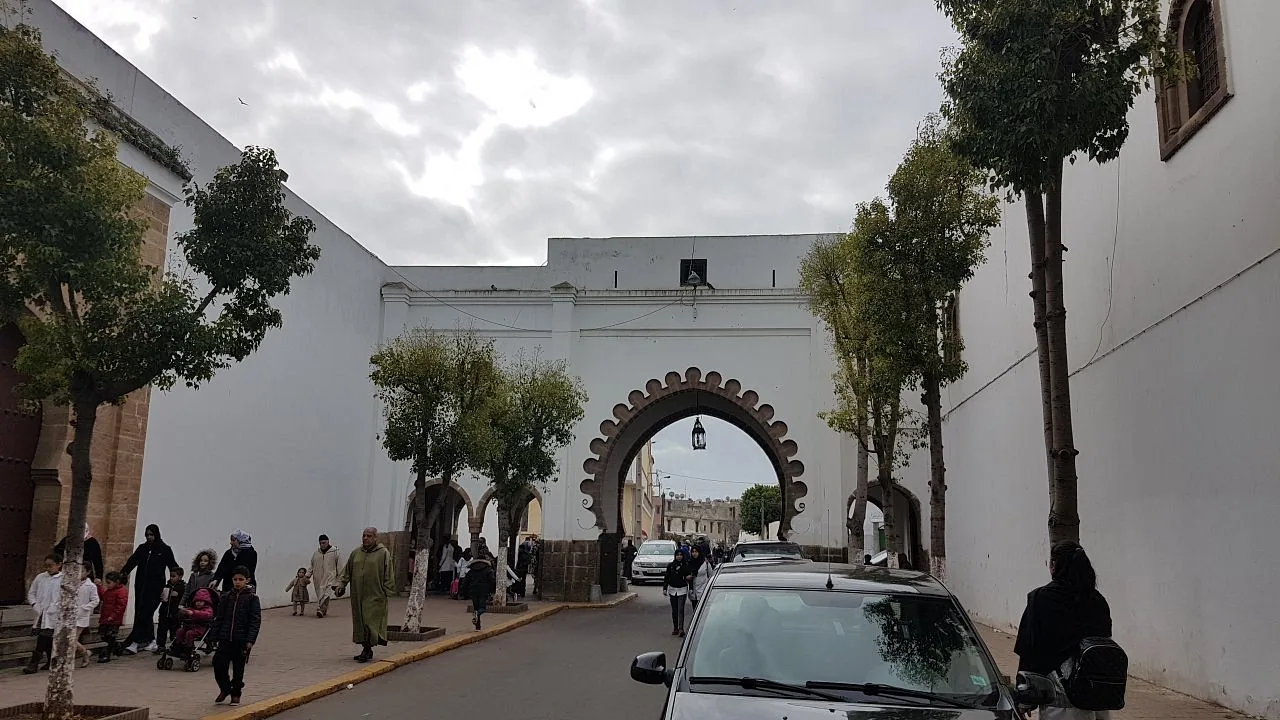 Puerta de entrada al barrio Habous en Casablanca